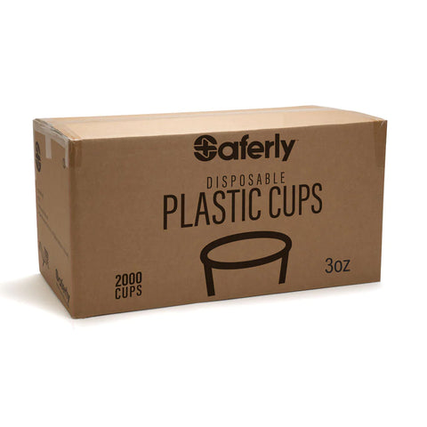 Saferly 5oz. Disposable Plastic Rinse Cups - Case if 2000